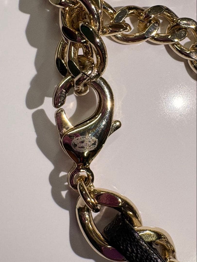 K◆CHANEL キューブココマーク ネックレス メタル/ラムスキン ノベルティ