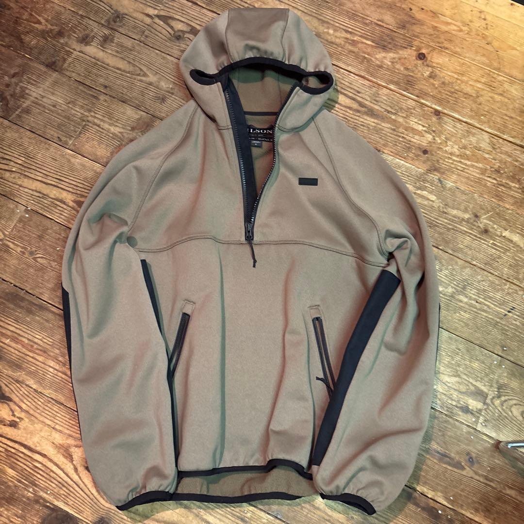 美品！　フィルソン プルオーバー　フリースジャケット 裏起毛 エルボーパッチ　L