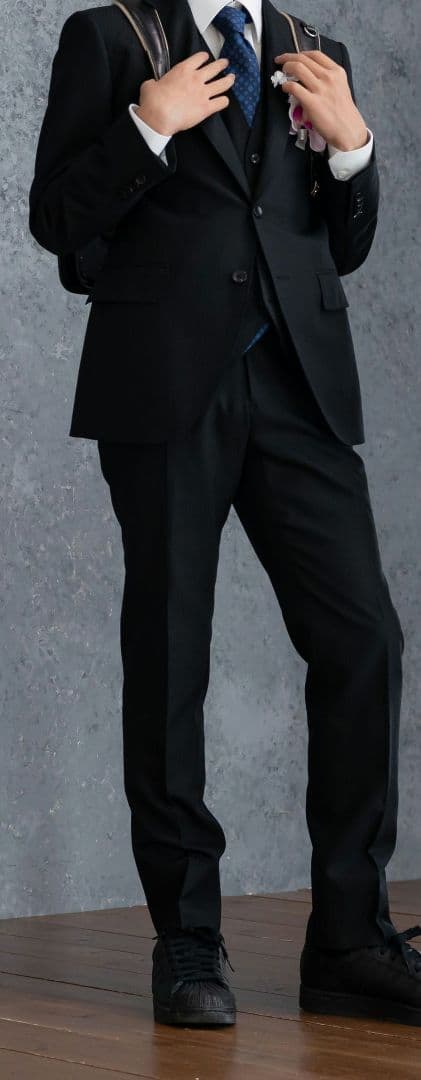 【HILTON】男の子 卒業式スーツ160～170センチ ブラック