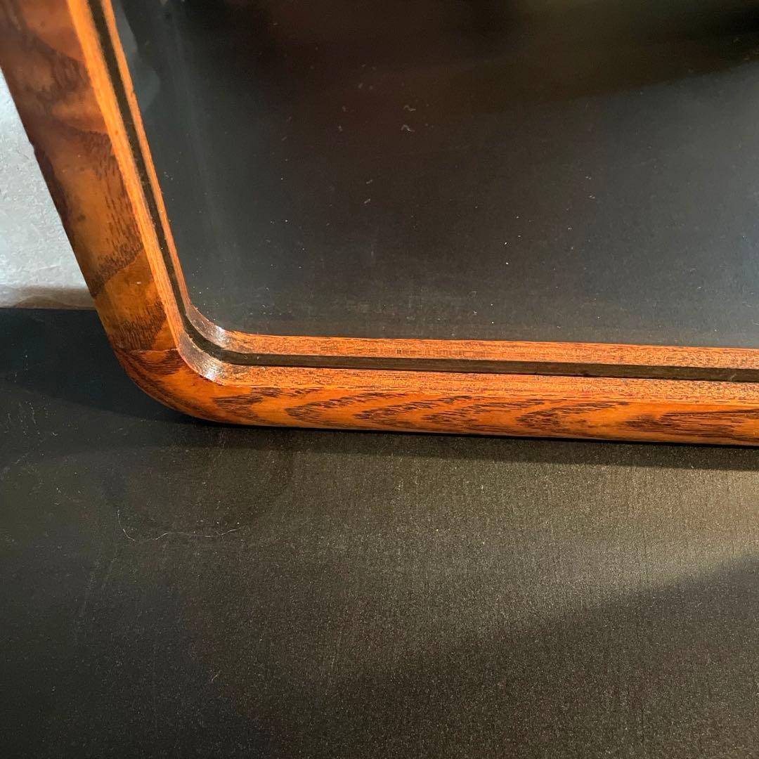 立てかけ鏡　ウォールミラー　木製フレーム　アンティーク　ヴィンテージ　鏡