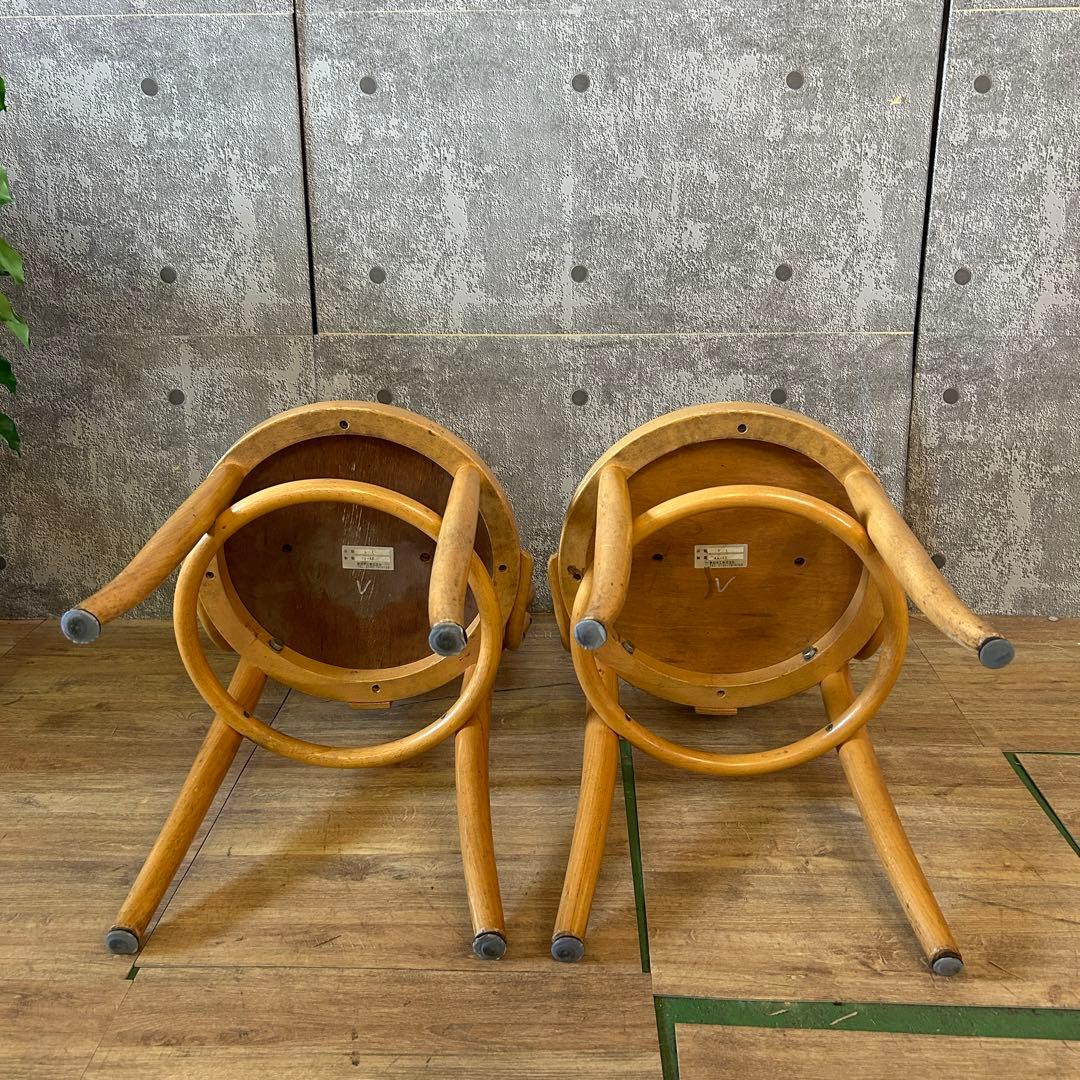 ꧁秋田木工 アキモク AKIMOKU꧂ベントウッドチェア5脚 ダイニングチェア