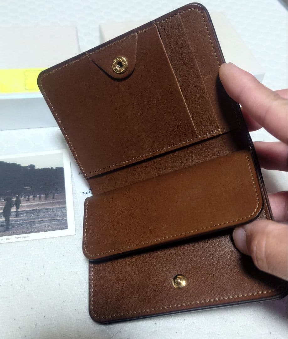 forme コードバン post wallet バーガンディ ポストウォレット