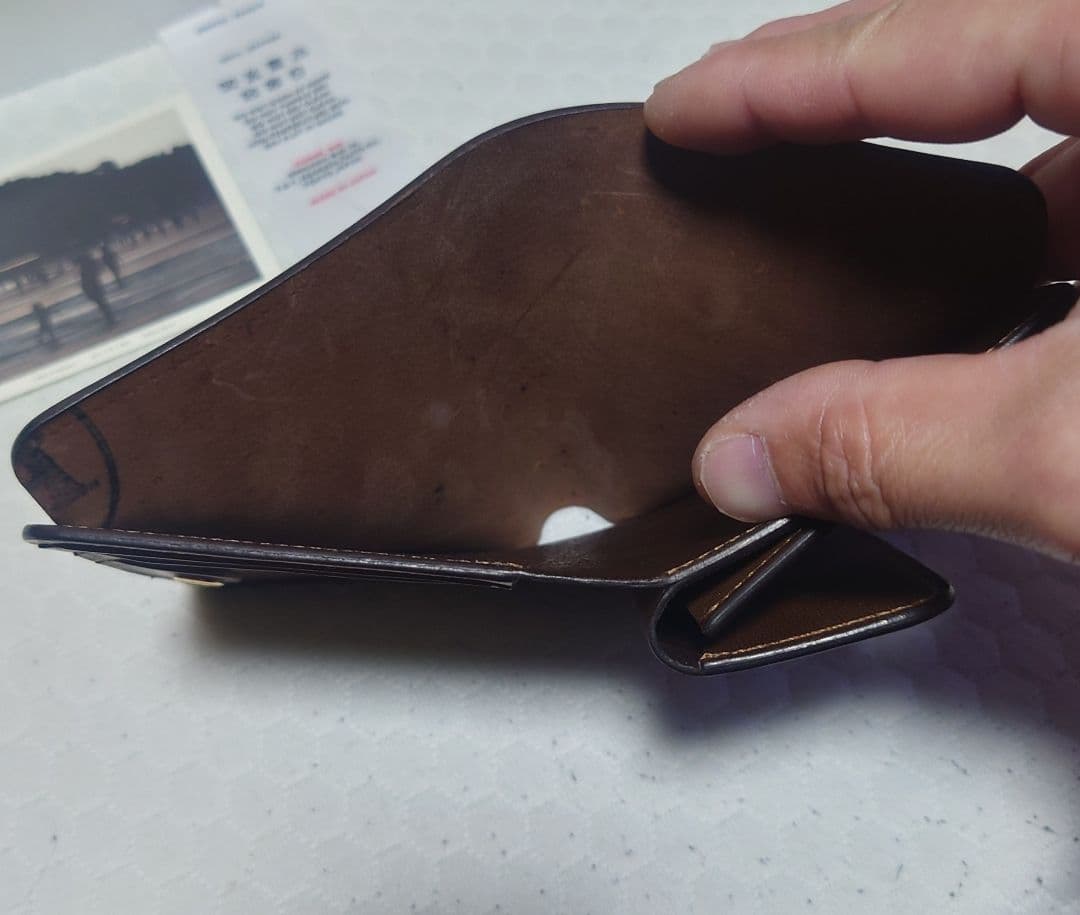 forme コードバン post wallet バーガンディ ポストウォレット