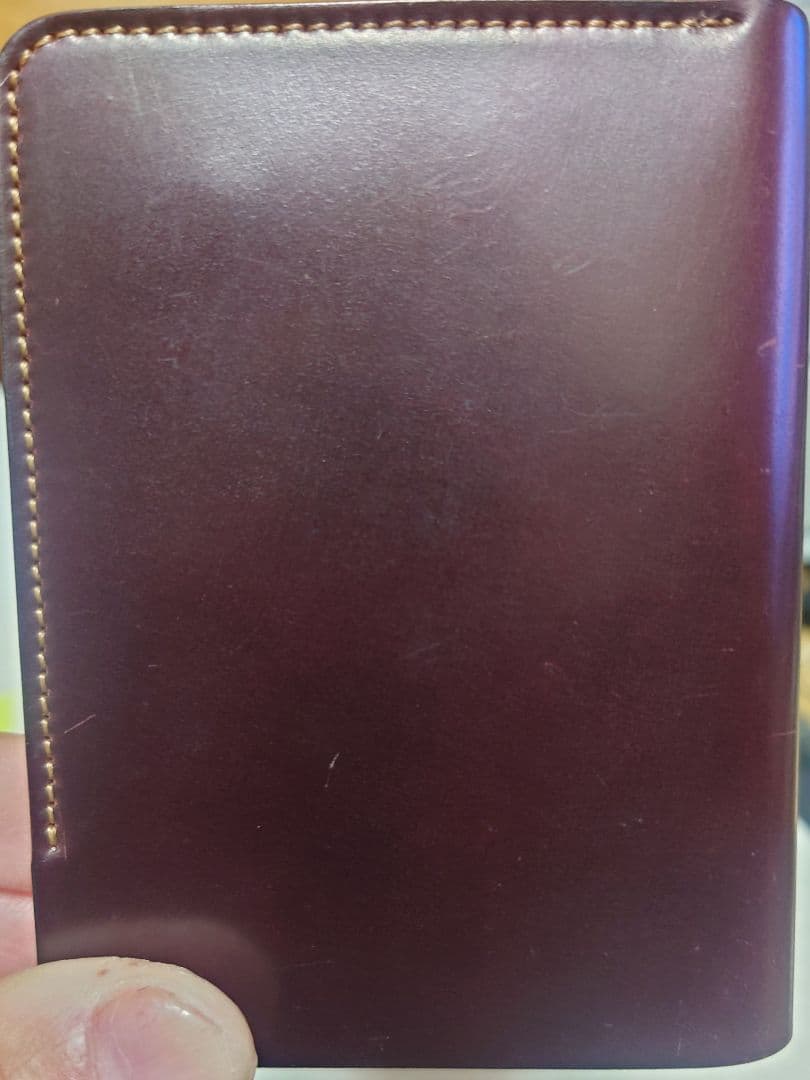 forme コードバン post wallet バーガンディ ポストウォレット