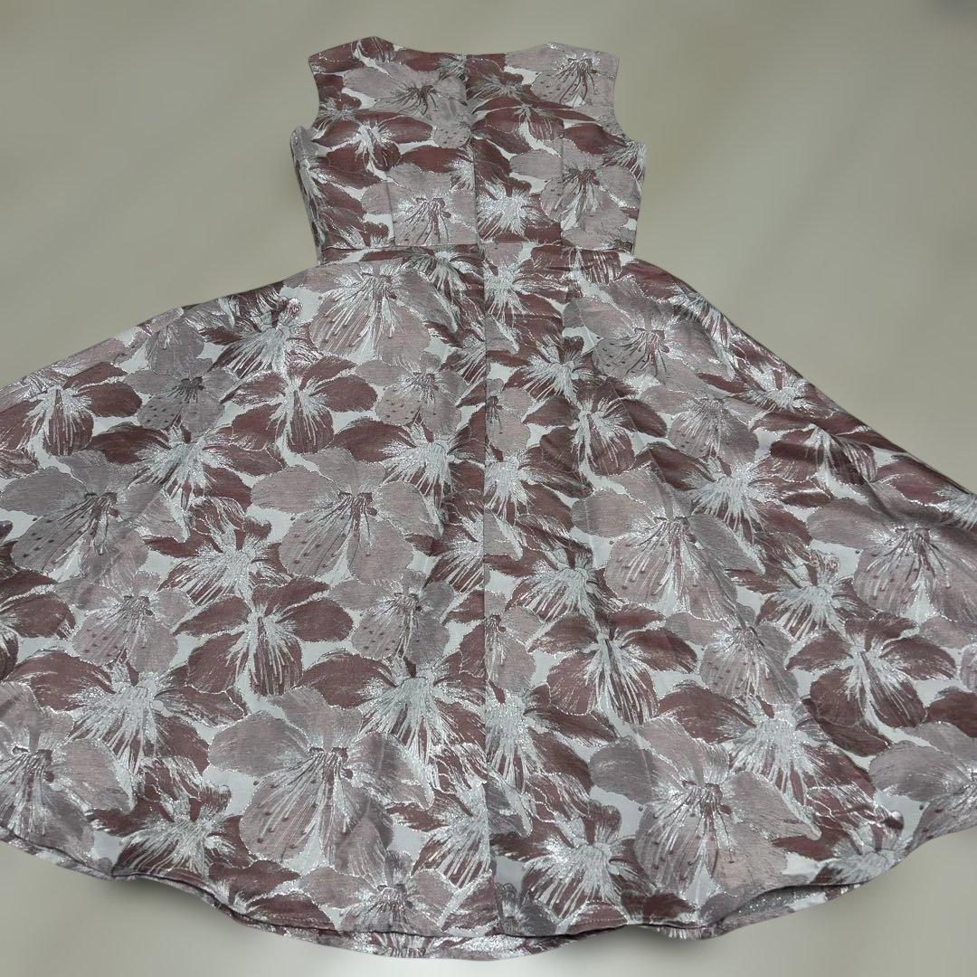 GINZA COUTURE フラワープリント Aラインドレス※一度のみ着用