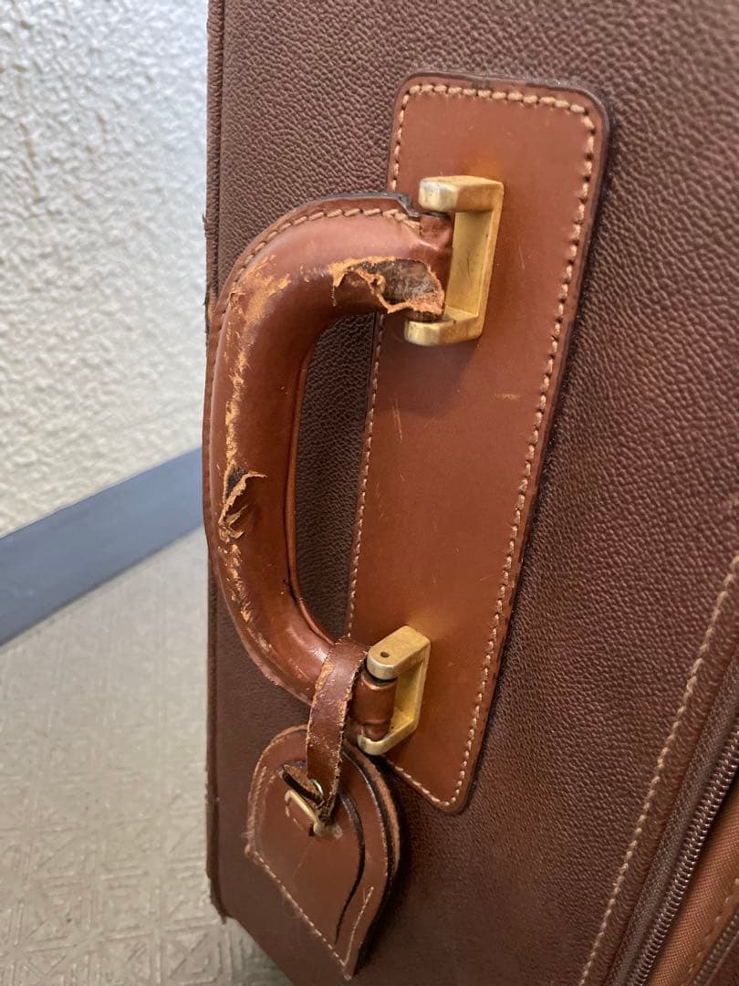 Burberry チェック柄 キャリーケース 中型　アンティーク