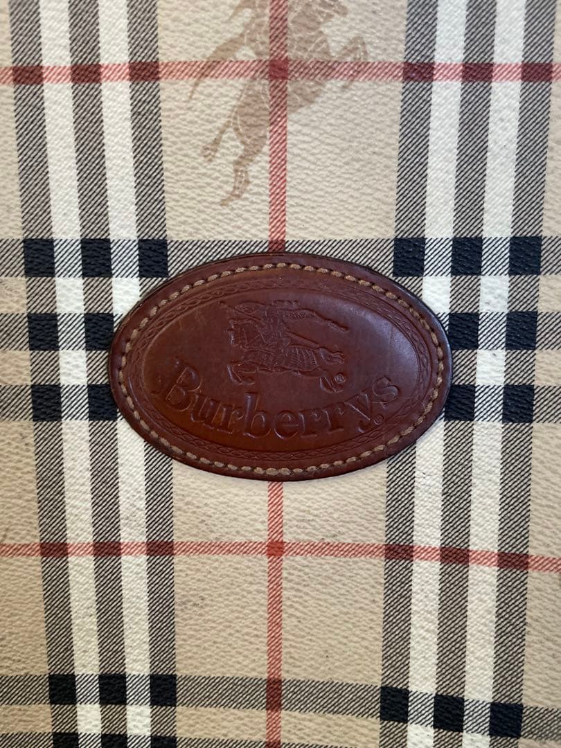 Burberry チェック柄 キャリーケース 中型　アンティーク