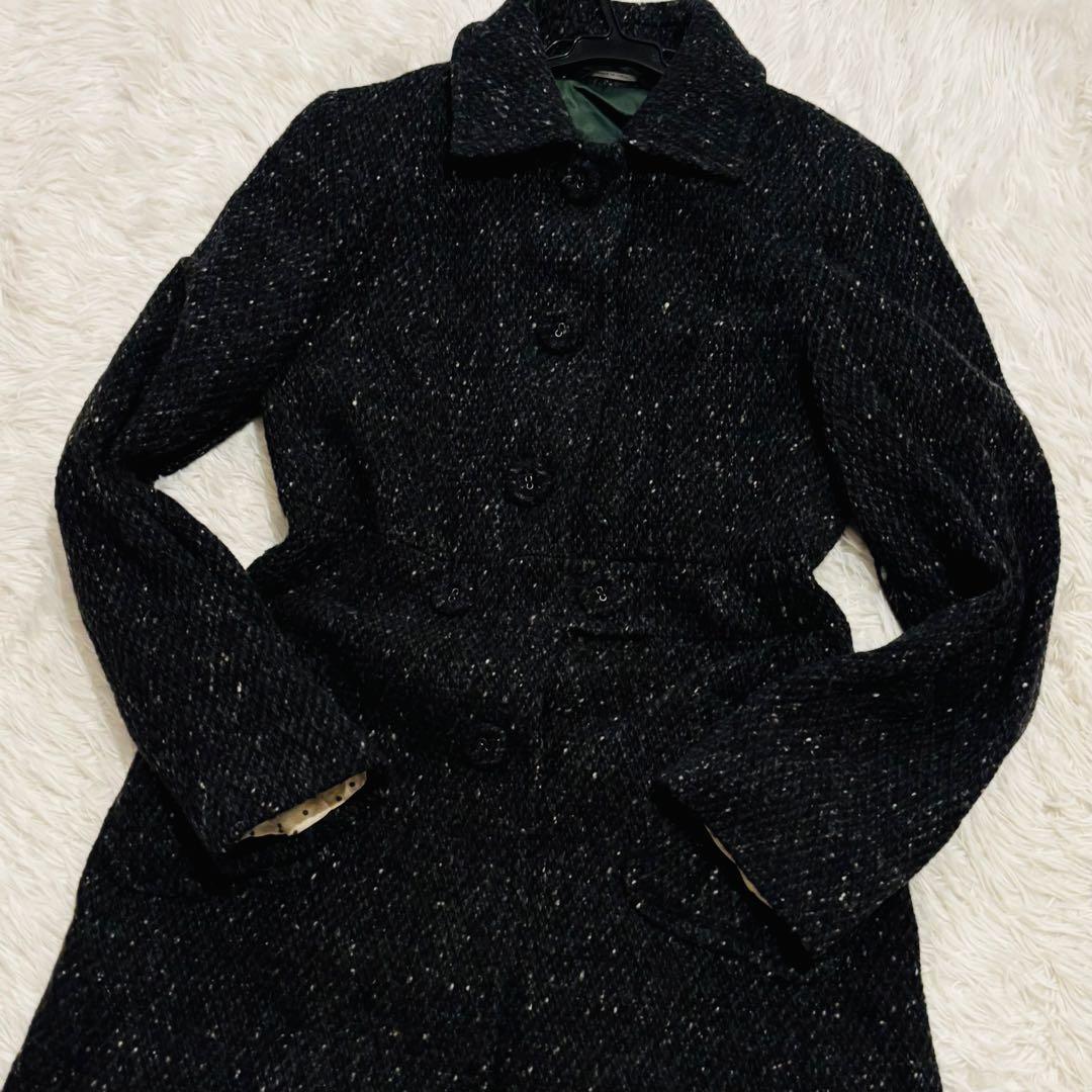 極美品✨マックスマーラウィークエンド　ロングコート40 チャコールグレー