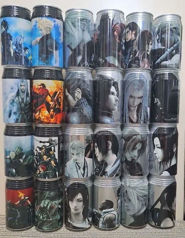 ファイナルファンタジー7&ディシディアFFポーション空き缶コンプ40缶セット