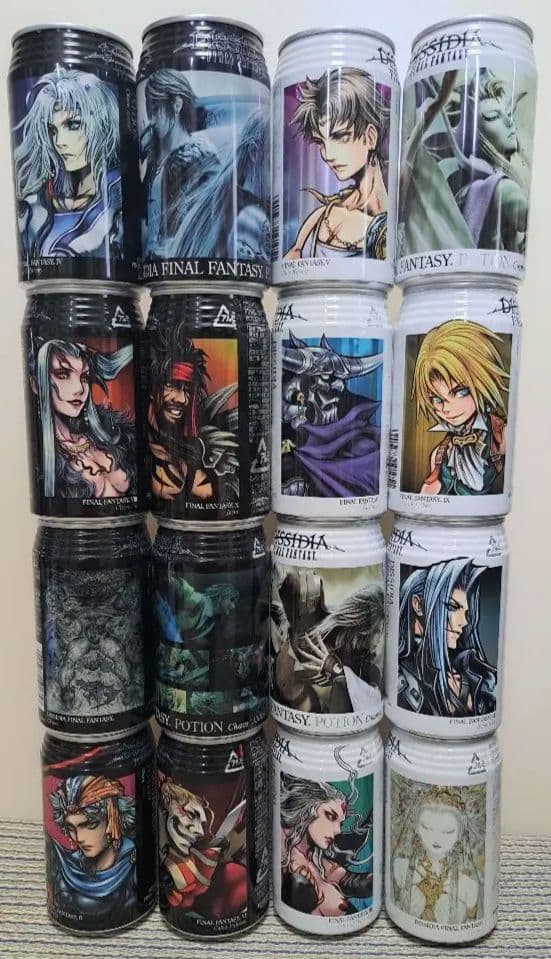 ファイナルファンタジー7&ディシディアFFポーション空き缶コンプ40缶セット