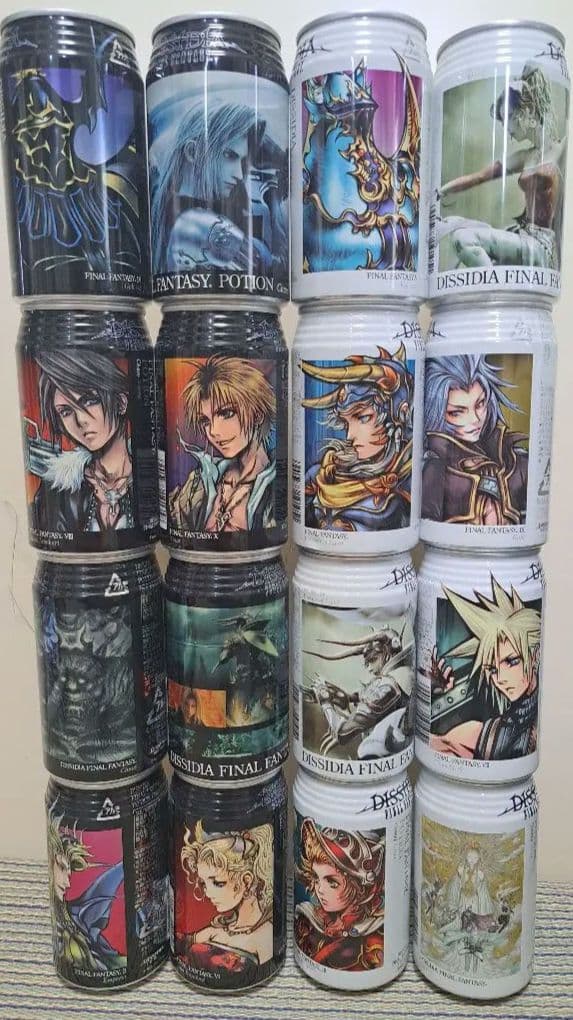 ファイナルファンタジー7&ディシディアFFポーション空き缶コンプ40缶セット