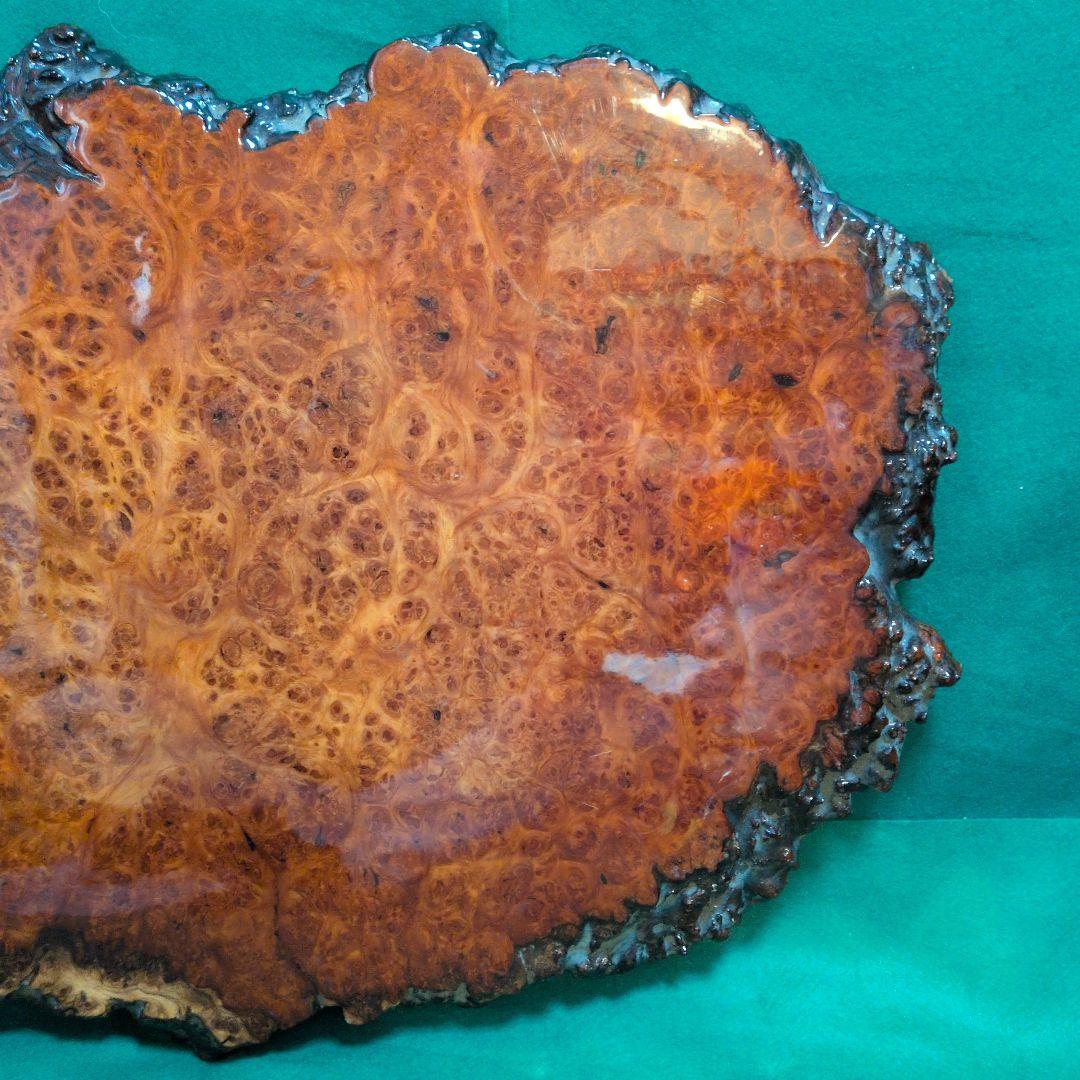 花梨 玉杢 葡萄杢 飾り台置物 約70cm x 46cm×厚み2.5cm