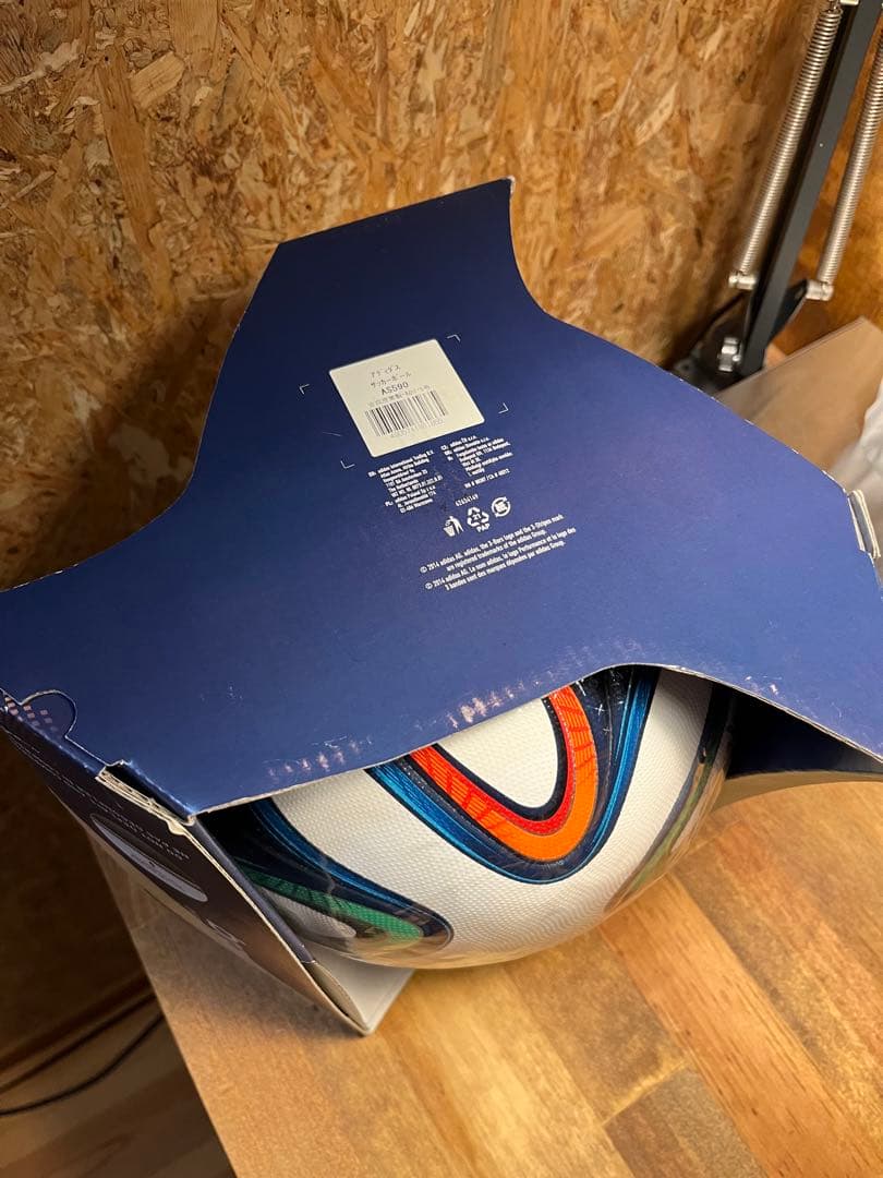 美品 adidas アディダス ブラズーカ 2014年W杯 公式球 5号球