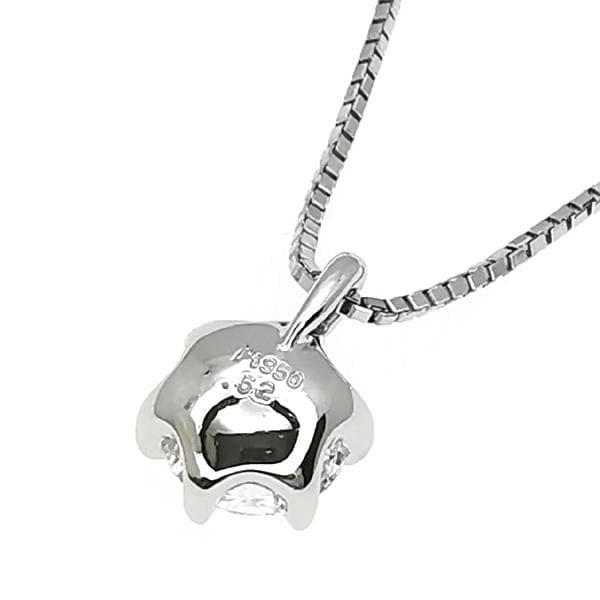 ラザール ダイヤモンド Pt ダイヤ ネックレス 0.52ct D SI1