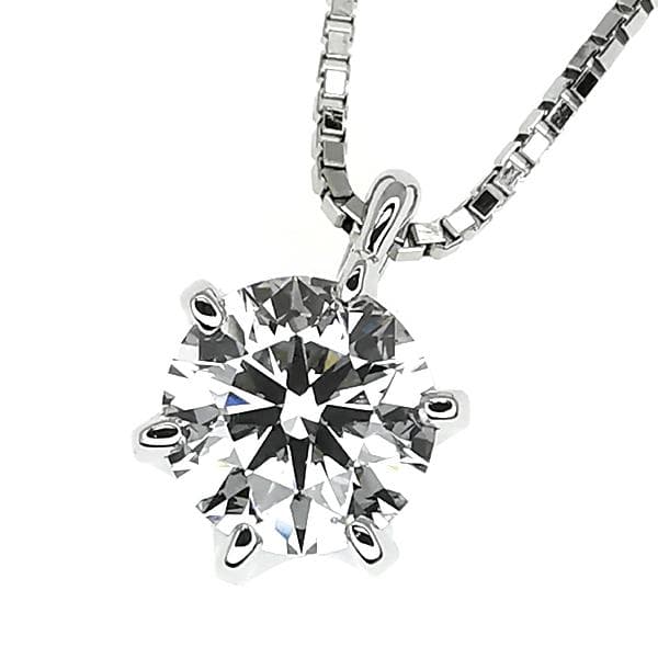 ラザール ダイヤモンド Pt ダイヤ ネックレス 0.52ct D SI1