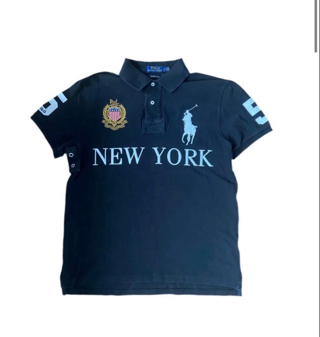 n*e様 Polo Ralph Lauren ブラックポロシャツ NEW YOR