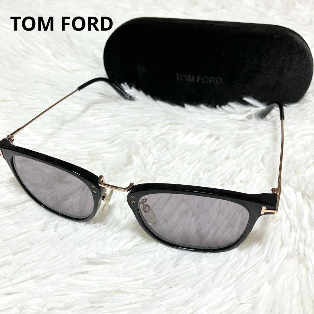 トムフォード　サングラス　TF672 01A ブラック　ゴールド　朝倉未来 着用