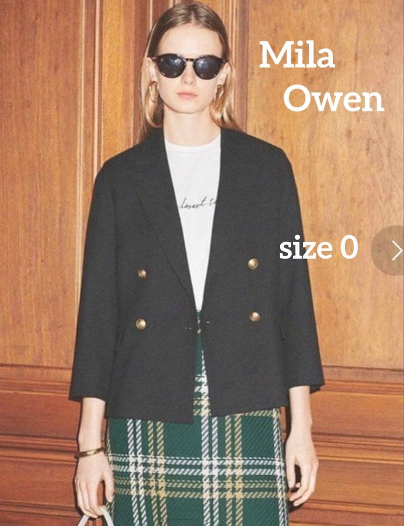Mila Owen 金釦2サイズダブルブレザージャケット 0 DNVY
