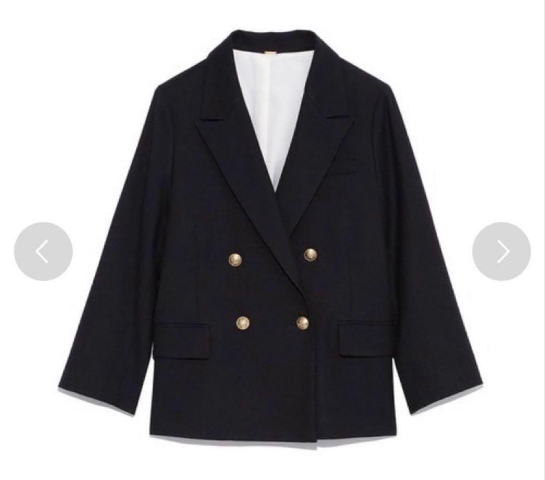 Mila Owen 金釦2サイズダブルブレザージャケット 0 DNVY