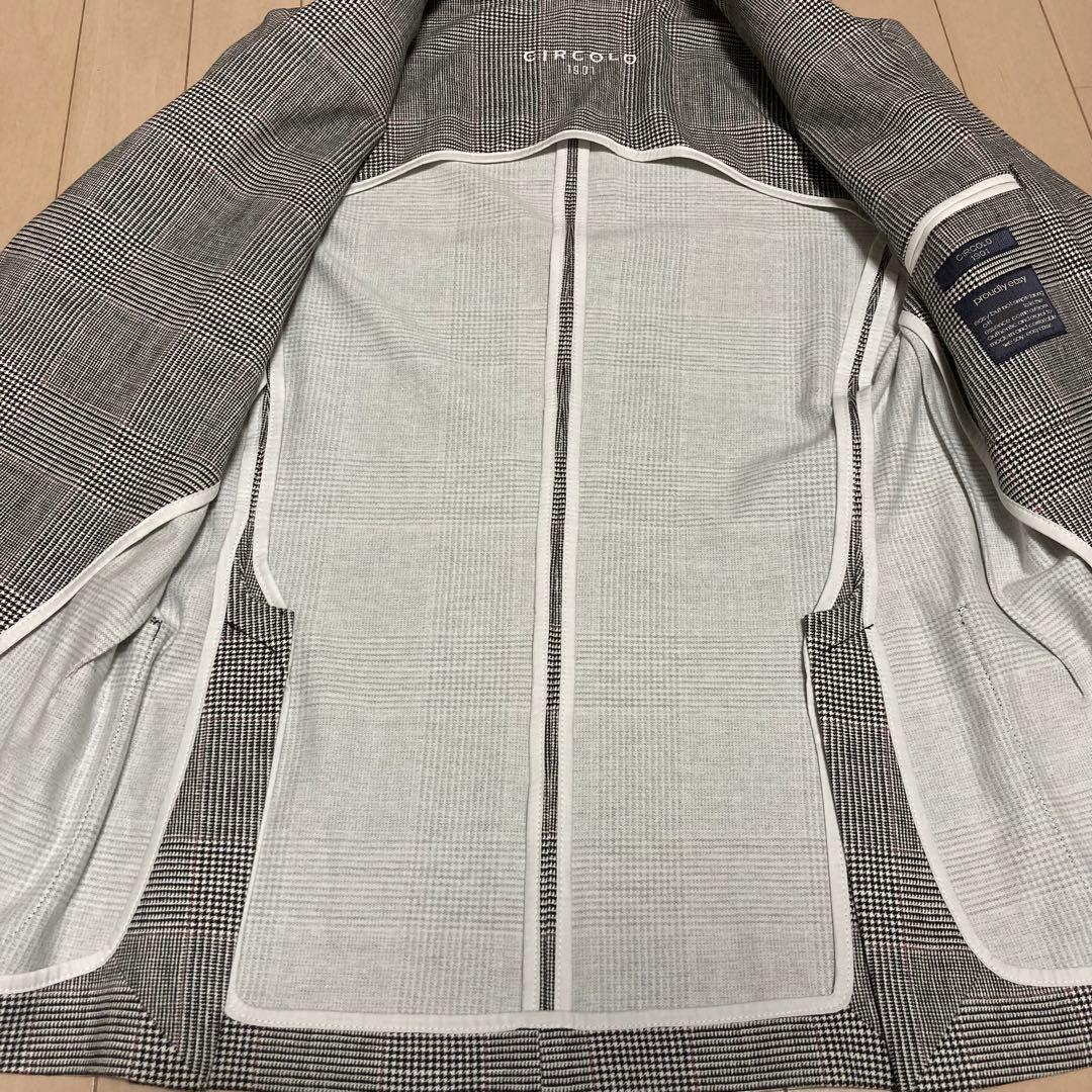 美品 CIRCOLO1901 グレンチェック コットンジャージー 2B 48