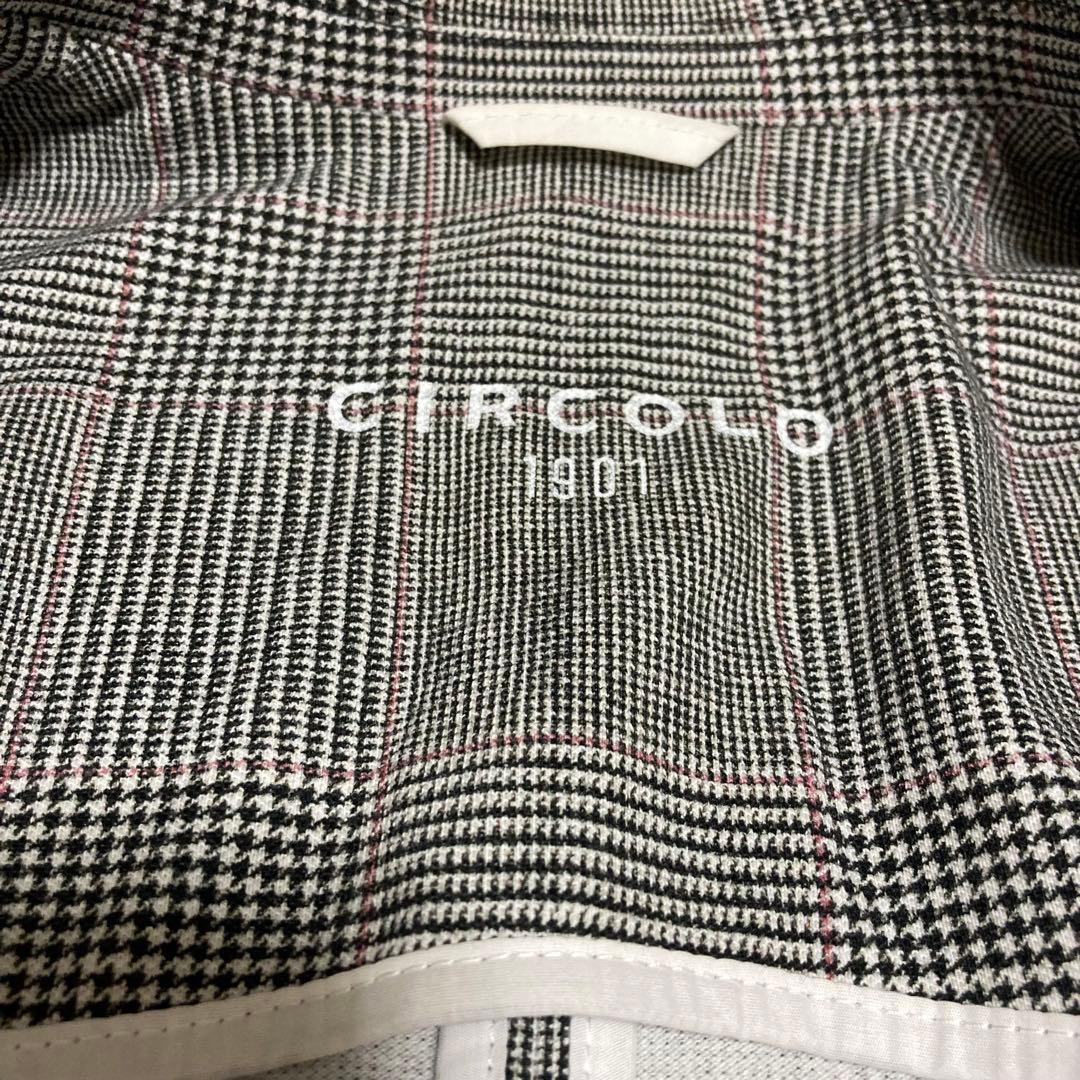 美品 CIRCOLO1901 グレンチェック コットンジャージー 2B 48