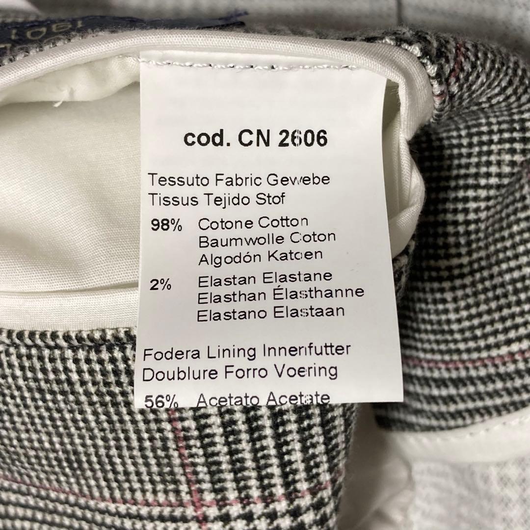 美品 CIRCOLO1901 グレンチェック コットンジャージー 2B 48