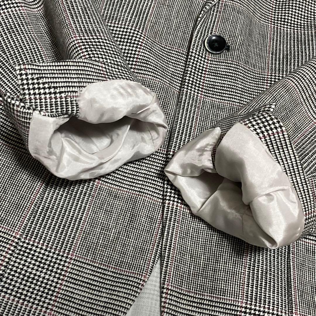 美品 CIRCOLO1901 グレンチェック コットンジャージー 2B 48