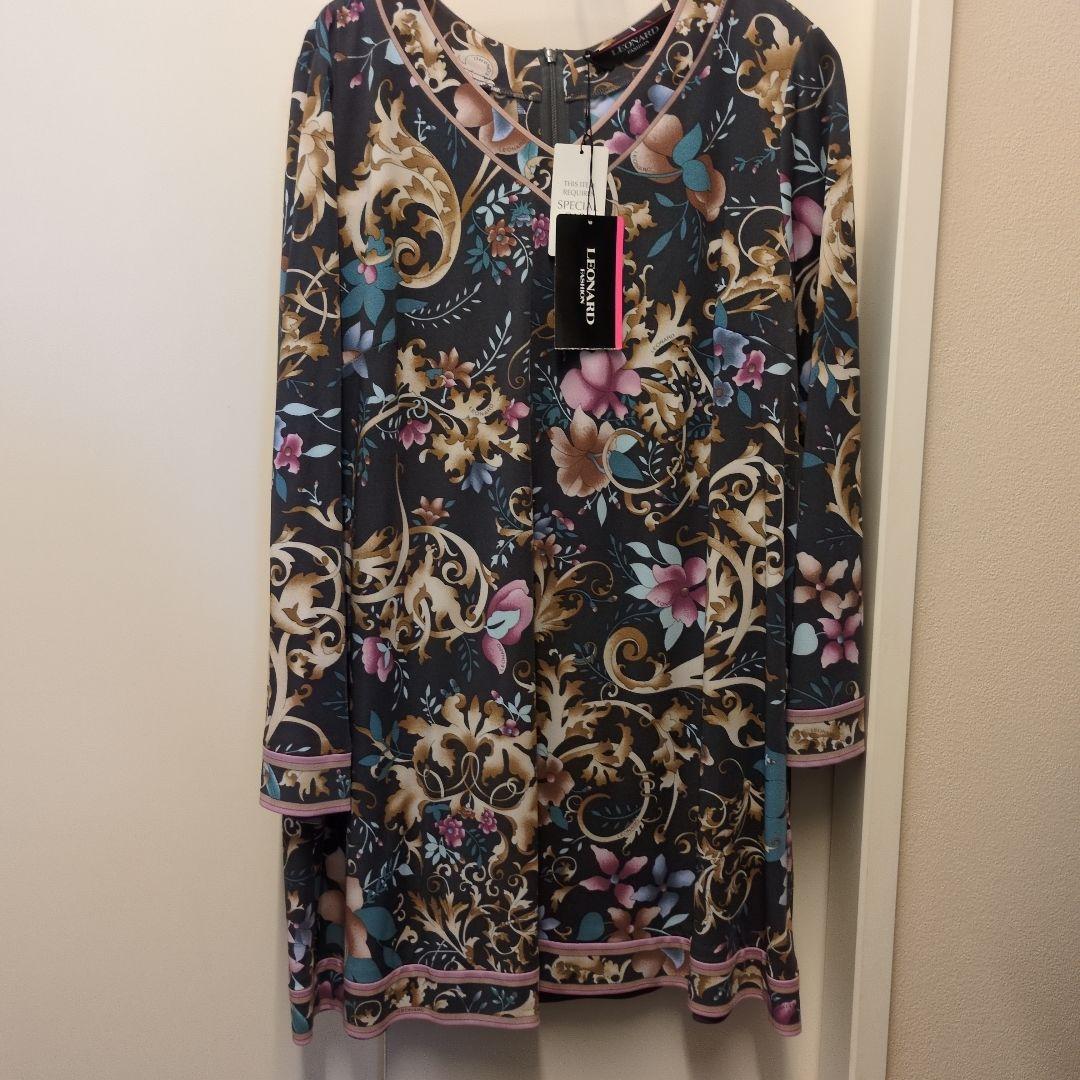 LEONARD フローラルデザイン 長袖チュニック