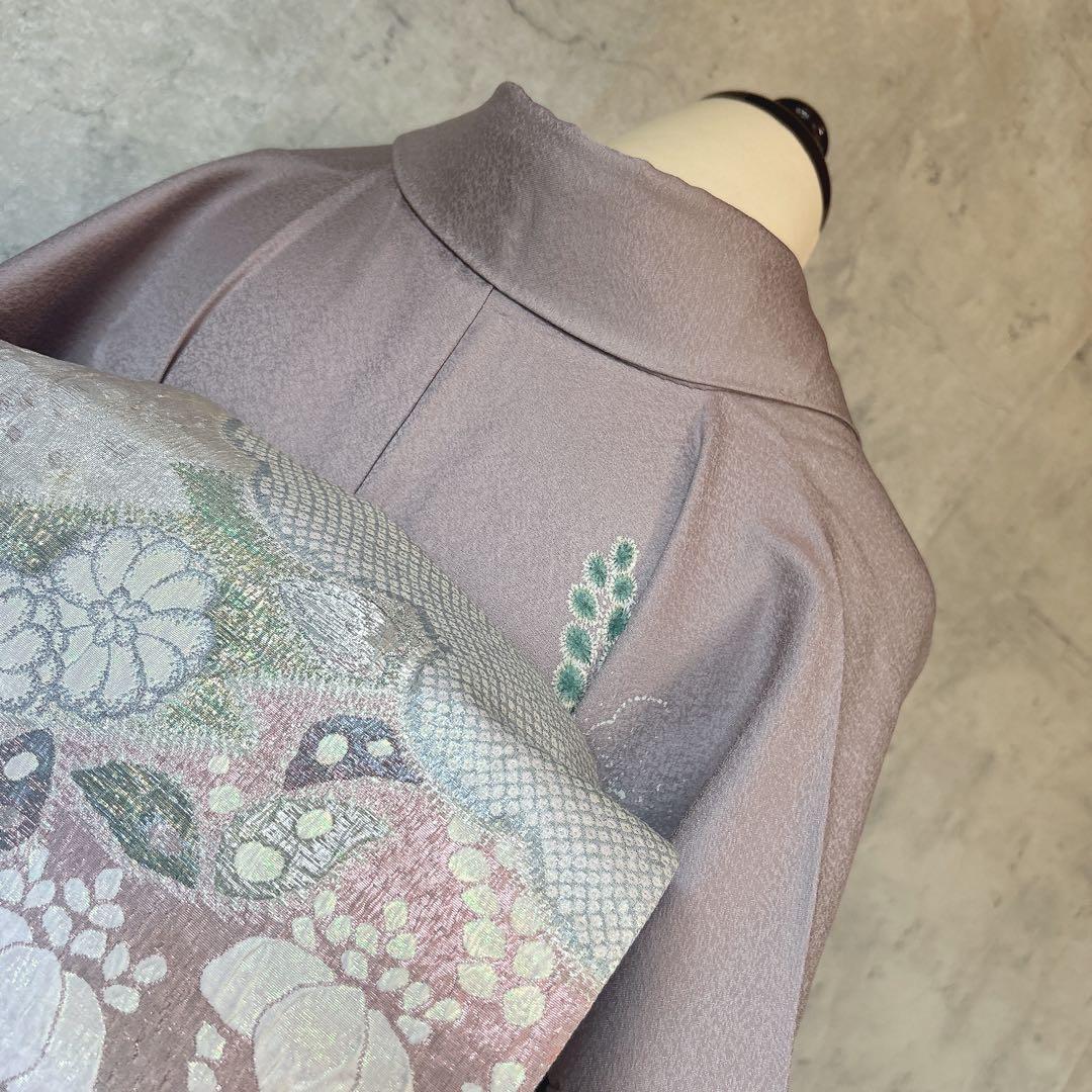 訪問着フルセット　辻が花　着物　正絹　薄ピンク　華やか　七五三　入学式　p3