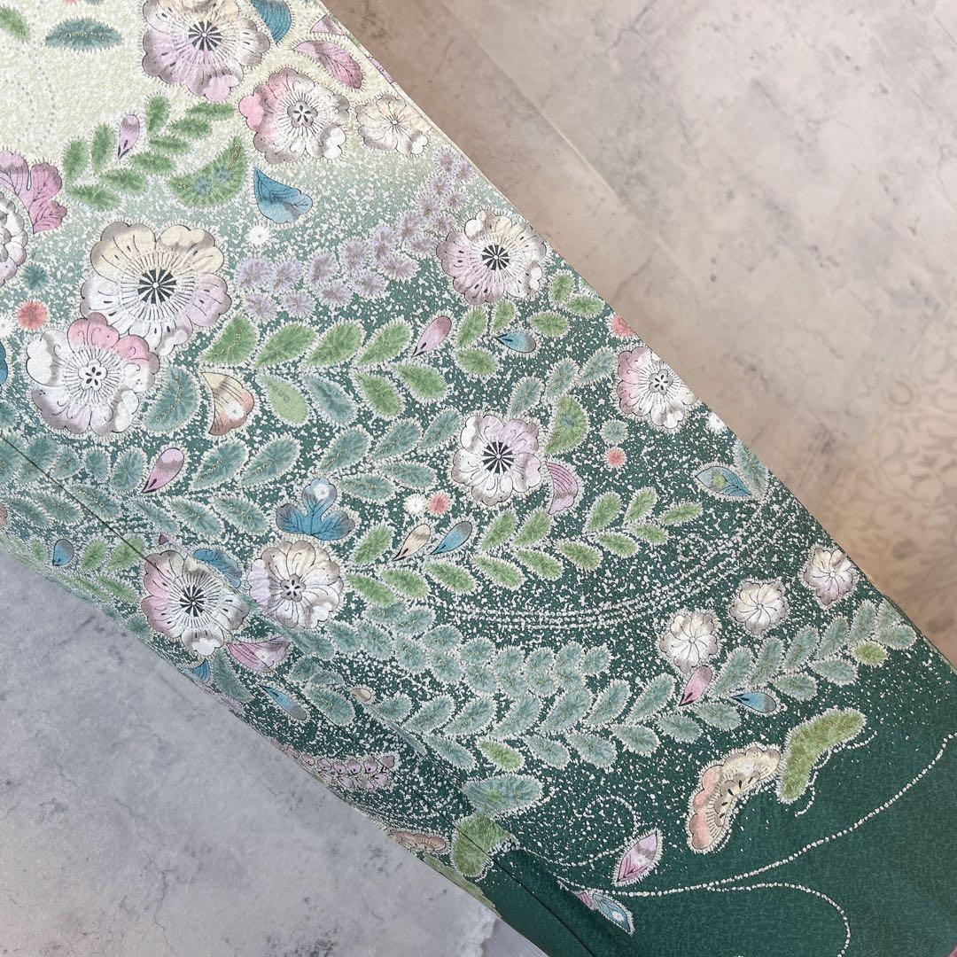 訪問着フルセット　辻が花　着物　正絹　薄ピンク　華やか　七五三　入学式　p3