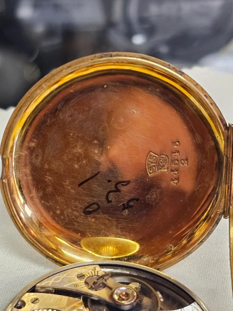 清*水様 1900年代 アメリカ製 ウォルサム 金張り 実動品