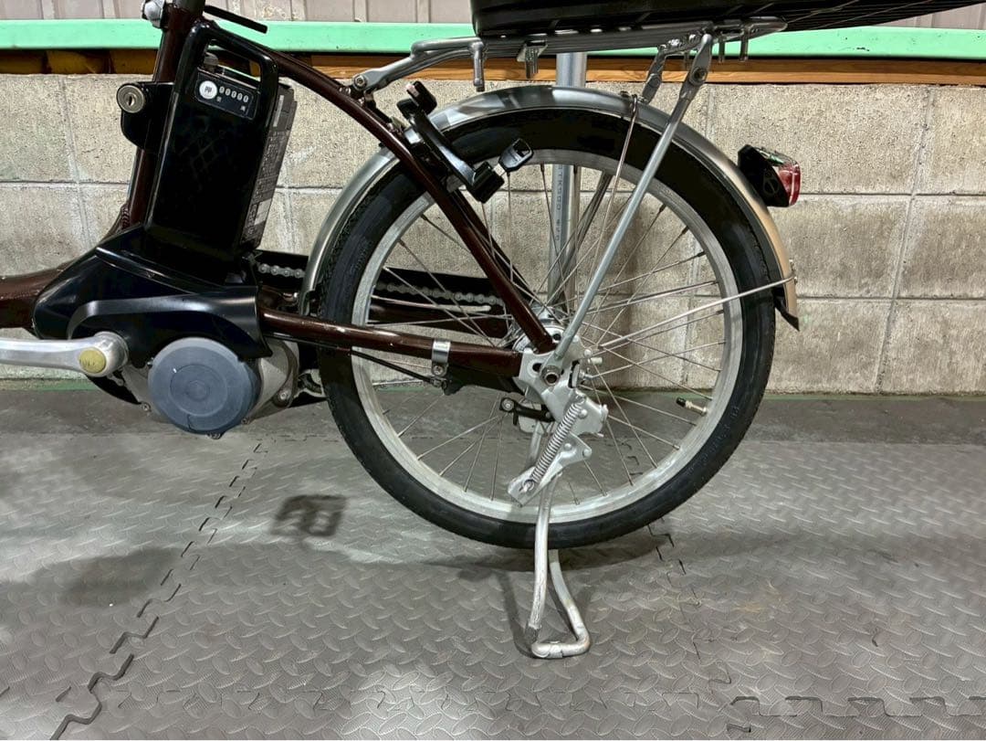 №8701 電動自転車パナソニックビビL.S 20インチ✨大容量リアバスケット✨