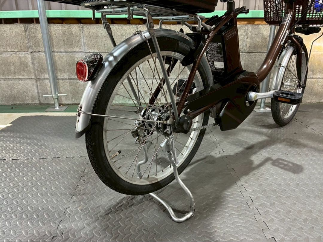 №8701 電動自転車パナソニックビビL.S 20インチ✨大容量リアバスケット✨