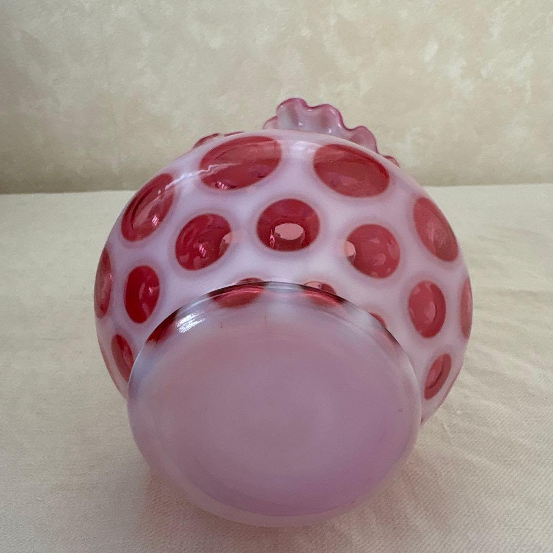 フェントン　オパールセント　ドット　花瓶