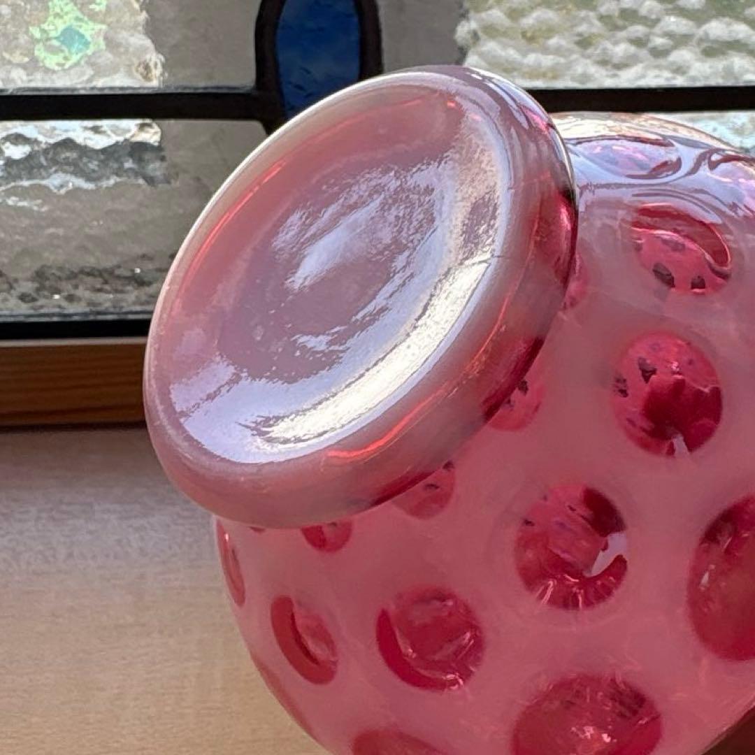 フェントン　オパールセント　ドット　花瓶