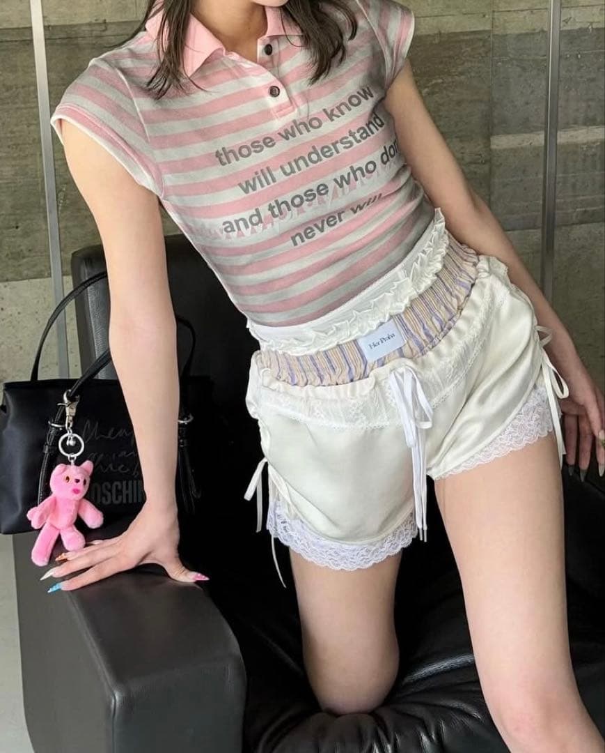 パンツ HP layered shorts shorts /Her Praha 25ss