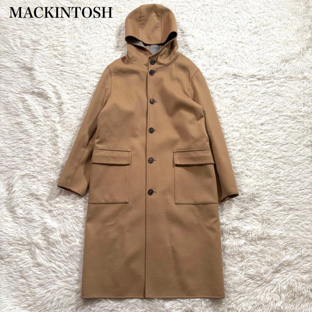 美品✨マッキントッシュ　フーデッドコート　ウール　ベージュ　36　ルーマニア製