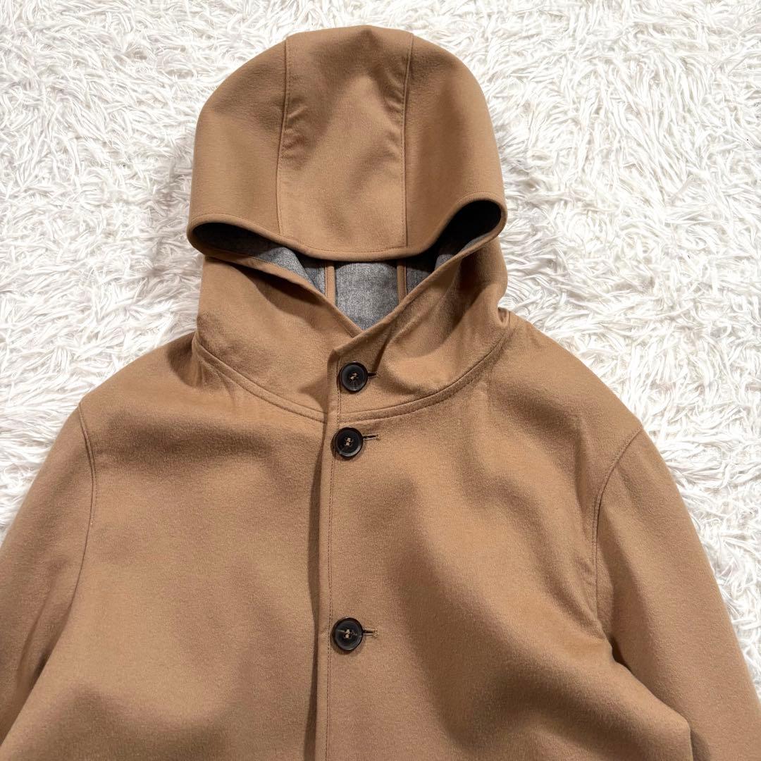 美品✨マッキントッシュ　フーデッドコート　ウール　ベージュ　36　ルーマニア製