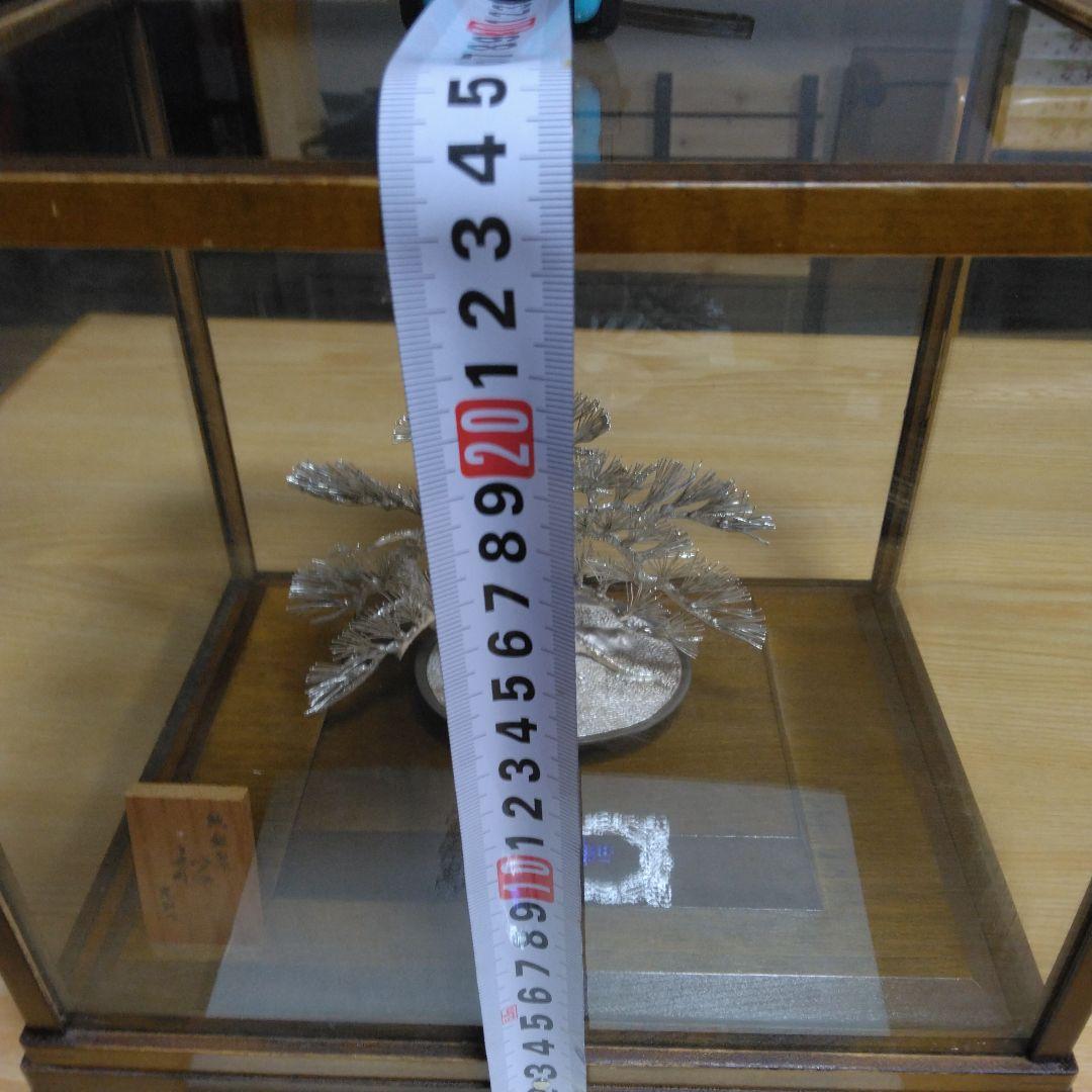 純銀製 光則作 銀細工 松　保証書 ケース付き　美品