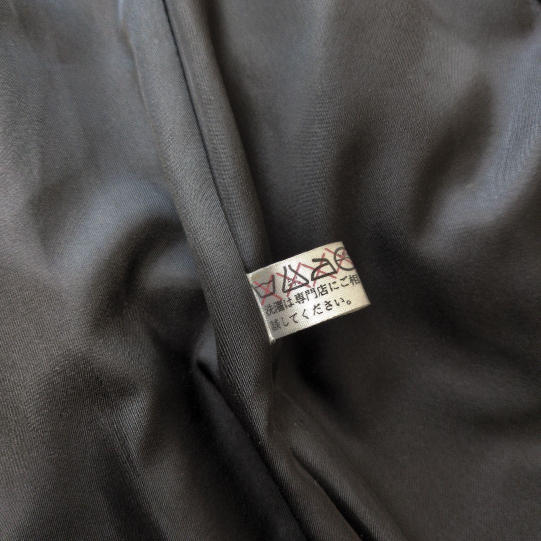 牛革　レディース　ベルト付き　レザーコート　ロング丈　ブラック