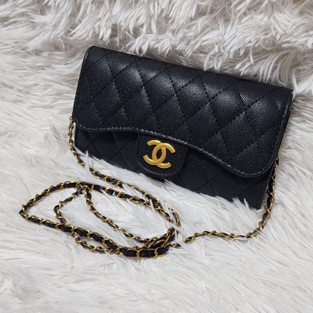 ゆ*ー様 CHANEL　ショルダーウォレット　財布　黒　ノベルティ　シャネル