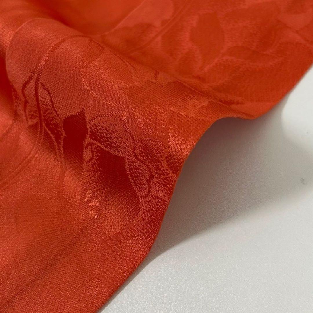 振袖用長襦袢 正絹 付け衿に可愛い刺繍 暈し染広衿 着物 T-2937