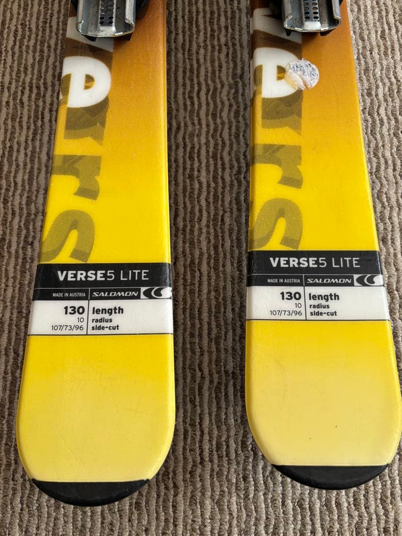 SALOMON VEスキー板（ビンディング付）・キザキストック・収納ケース