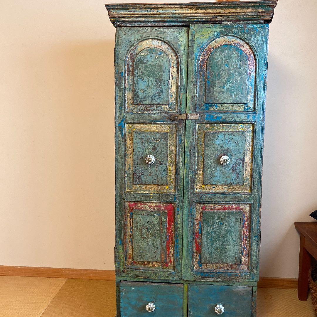 yuki様　アンティーク　観音開き　棚　希少品