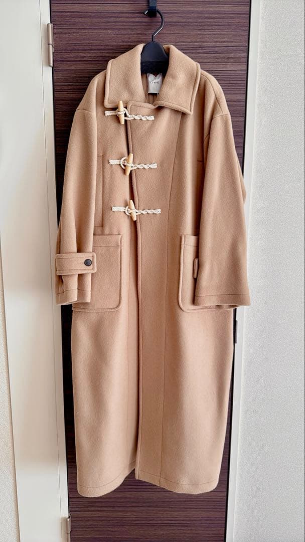 【新品】CLANE/OVER MAXI DUFFLECOAT/ベージュ/サイズ1
