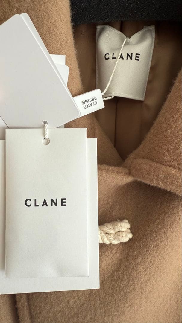 【新品】CLANE/OVER MAXI DUFFLECOAT/ベージュ/サイズ1