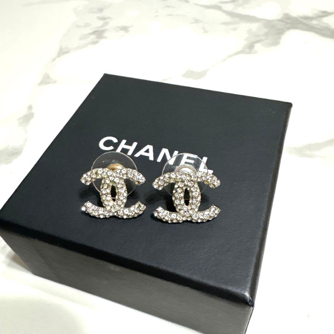 極美品CHANEL シャネル クラシック ダブルC ピアス