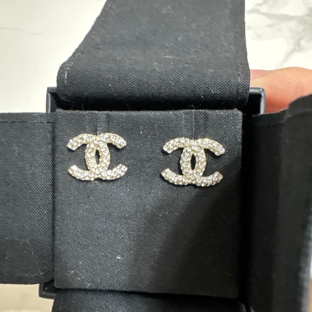極美品CHANEL シャネル クラシック ダブルC ピアス