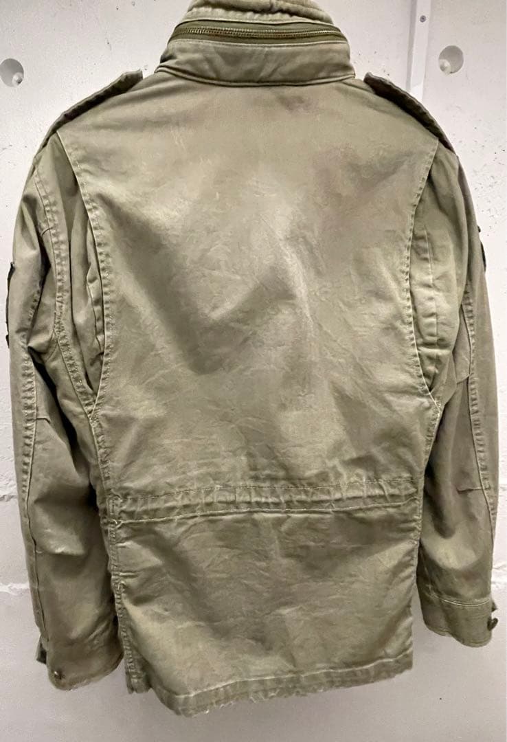 希少XS！名作 ポロ ラルフローレンM-65 フィールドジャケット ワッペン加工