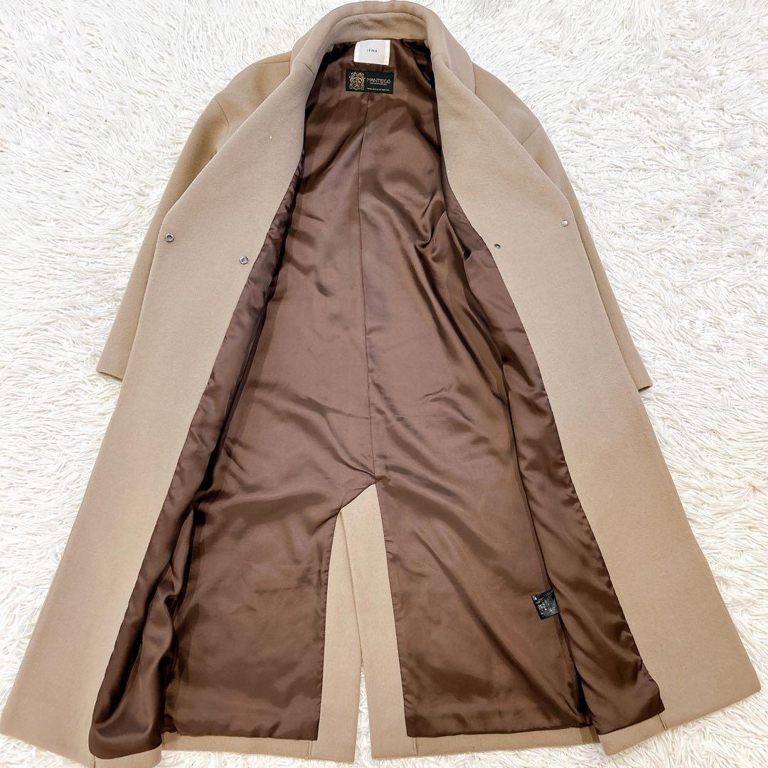 美品 IENA ロングコート MANTECO チェスターコート　キャメル　34